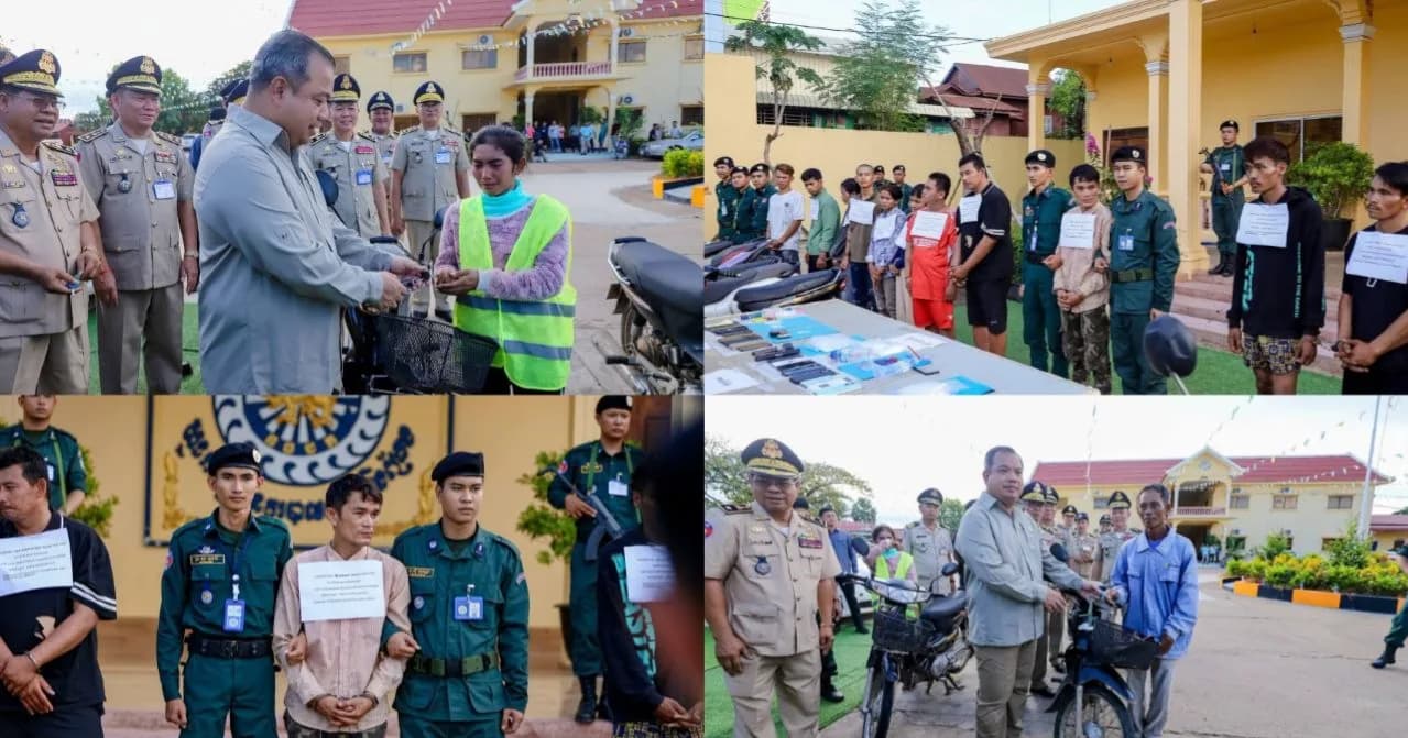 ឯកឧត្តម សរ សុពុត្រា ចុះត្រួតពិនិត្យករណីប្រតិបត្តិការបង្ក្រាបសំបុកគ្រឿងញៀនទ្រង់ទ្រាយធំ ឃាត់ខ្លួនជនសង្ស័យ ១៧នាក់ និងវត្ថុតាង