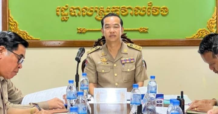 កិច្ចប្រជុំគណៈបញ្ជាការឯកភាពស្រុក​  ប្រចាំ​ ​ខែ​ឧសភា​ នៅសាលប្រជុំសាលាស្រុកវាលវែង​