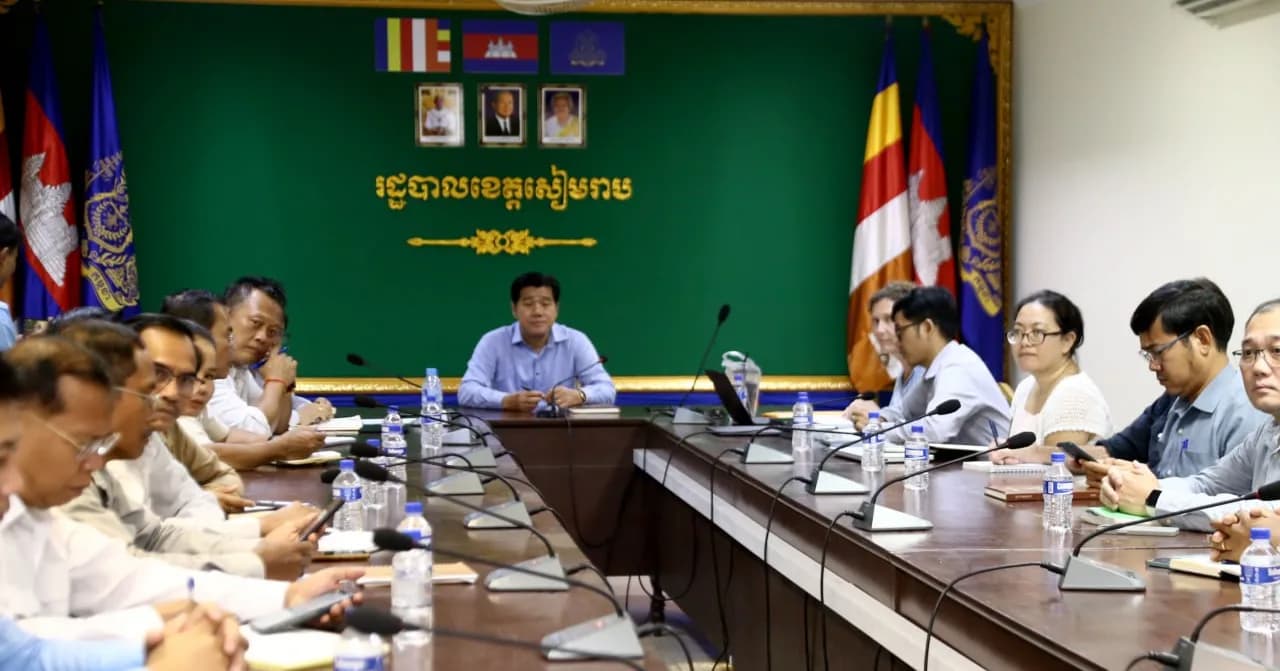 រដ្ឋបាលខេត្តសៀមរាប រៀបចំកិច្ចប្រជុំក្រុមការងារដឹកនាំគម្រោងប្រព័ន្ធស្បៀង ដើម្បីពិនិត្យសមិទ្ធផលការងារ និងបង្ហាញមុខប្រធានគម្រោងថ្មី
