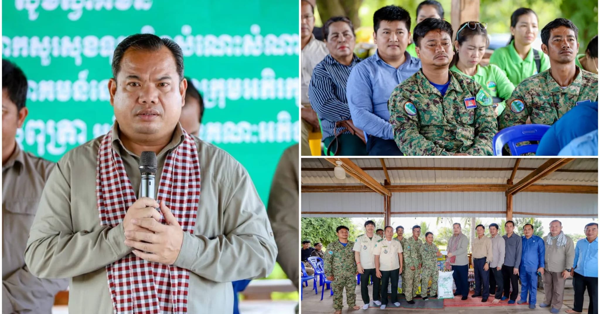 ឯកឧត្តម សរ សុពុត្រា អភិបាលខេត្តស្ទឹងត្រែង អញ្ជើញសំណេះសំណាល និងសួរសុខទុក្ខមន្ត្រីឧទ្យានុរក្ស ឆ្មាំទន្លេ និងក្រុមអភិរក្ស ក្នុងរដូវបិទនេសាទ នៅតំបន់រ៉ាមសារ